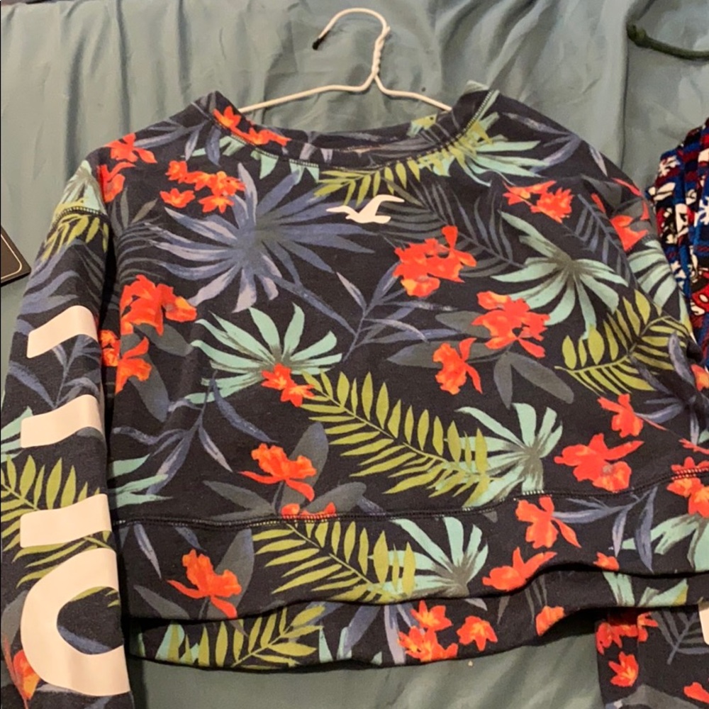 cropped hollister sweatshirt
